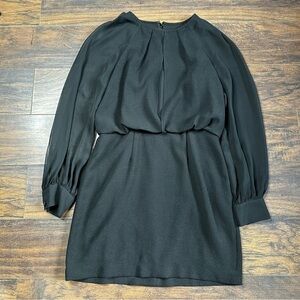 Adrianna Papell Black Balloon Sleeve Dress